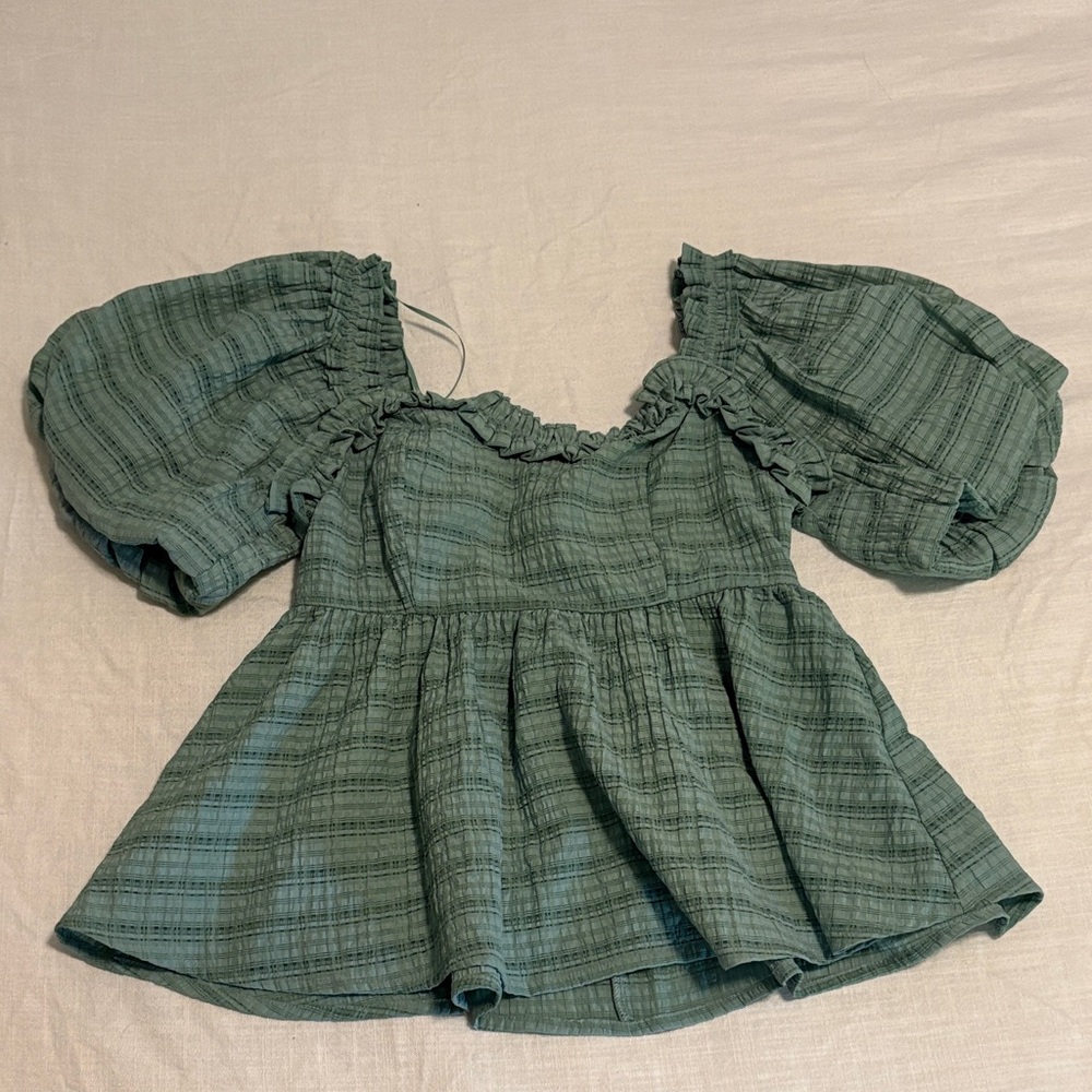 Bohme Sage Textured Blouse